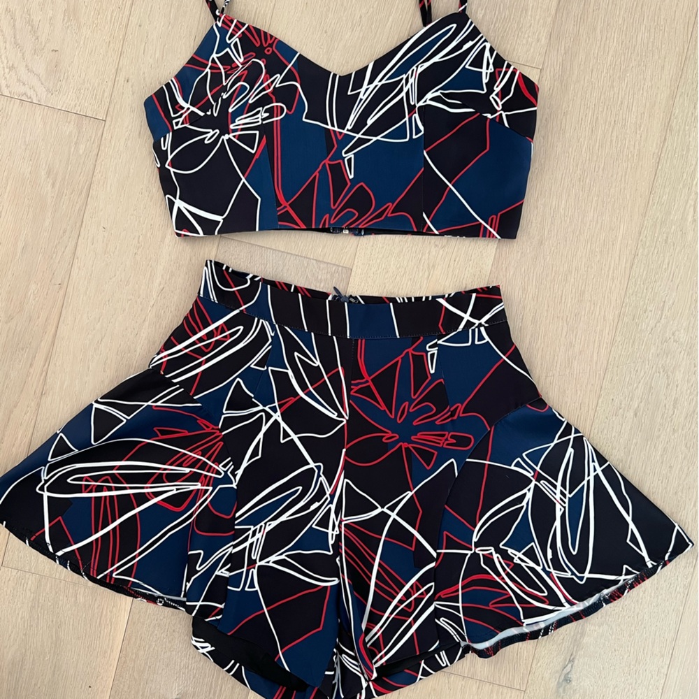 Top and short set.